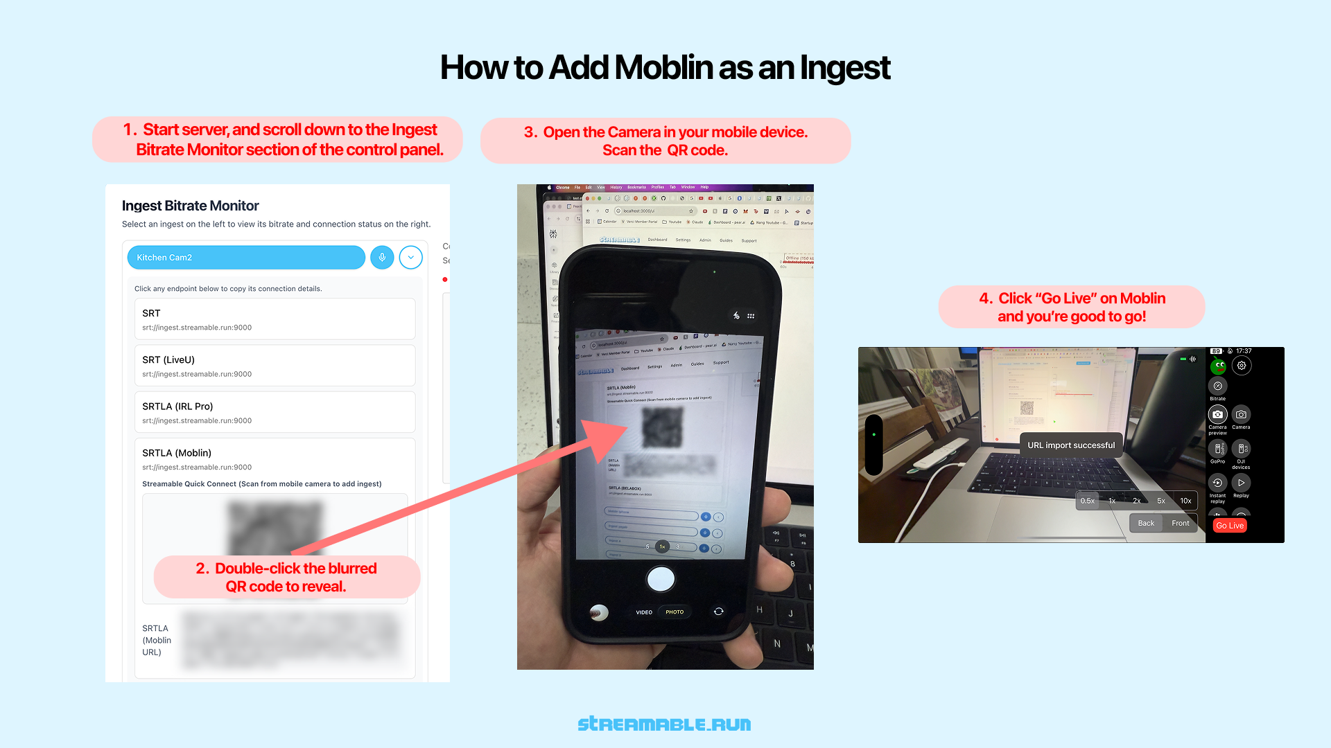 How to Add Moblin as an Ingest for Live Streaming