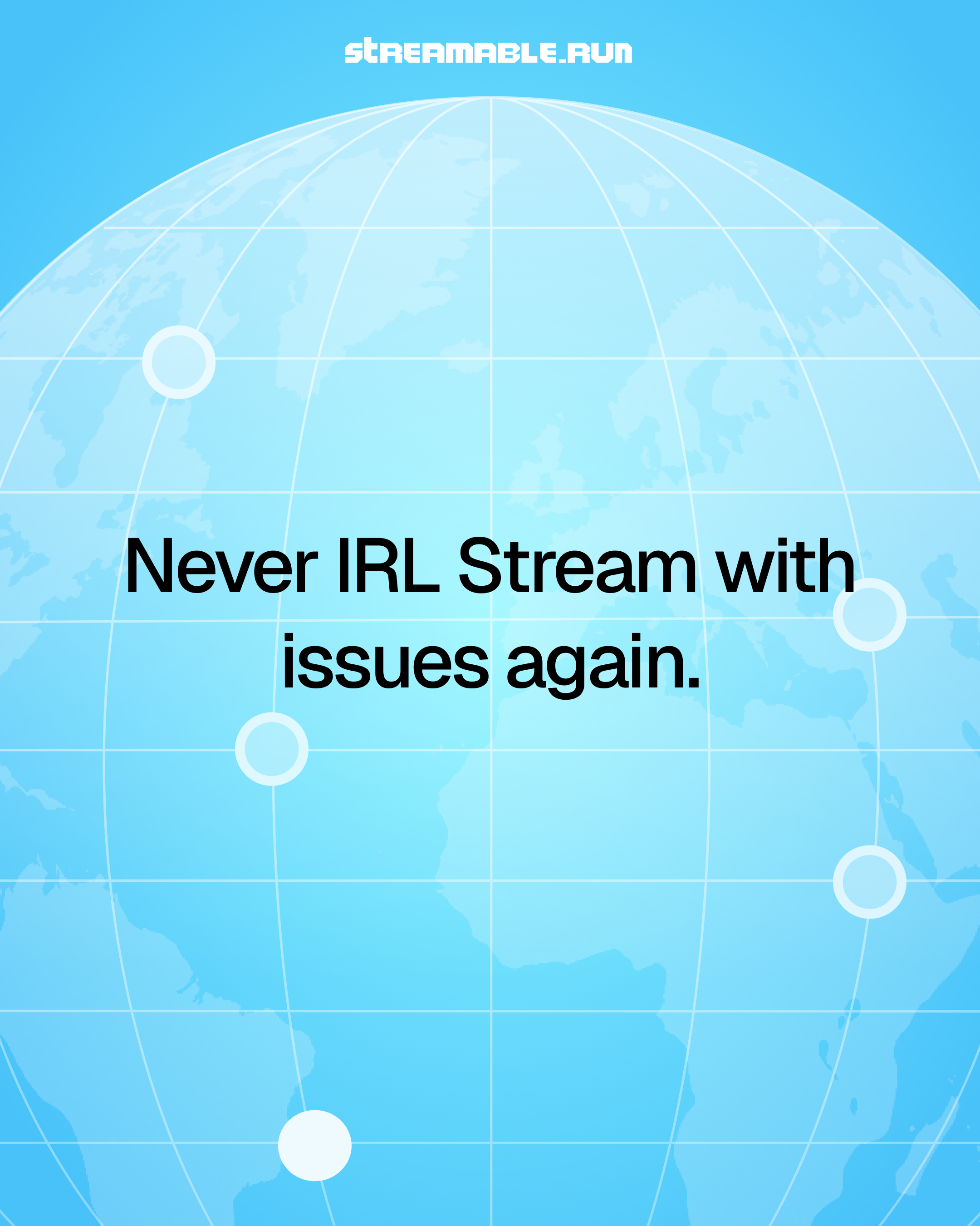 Streamable graphic about avoiding IRL stream issues with fallback protection.