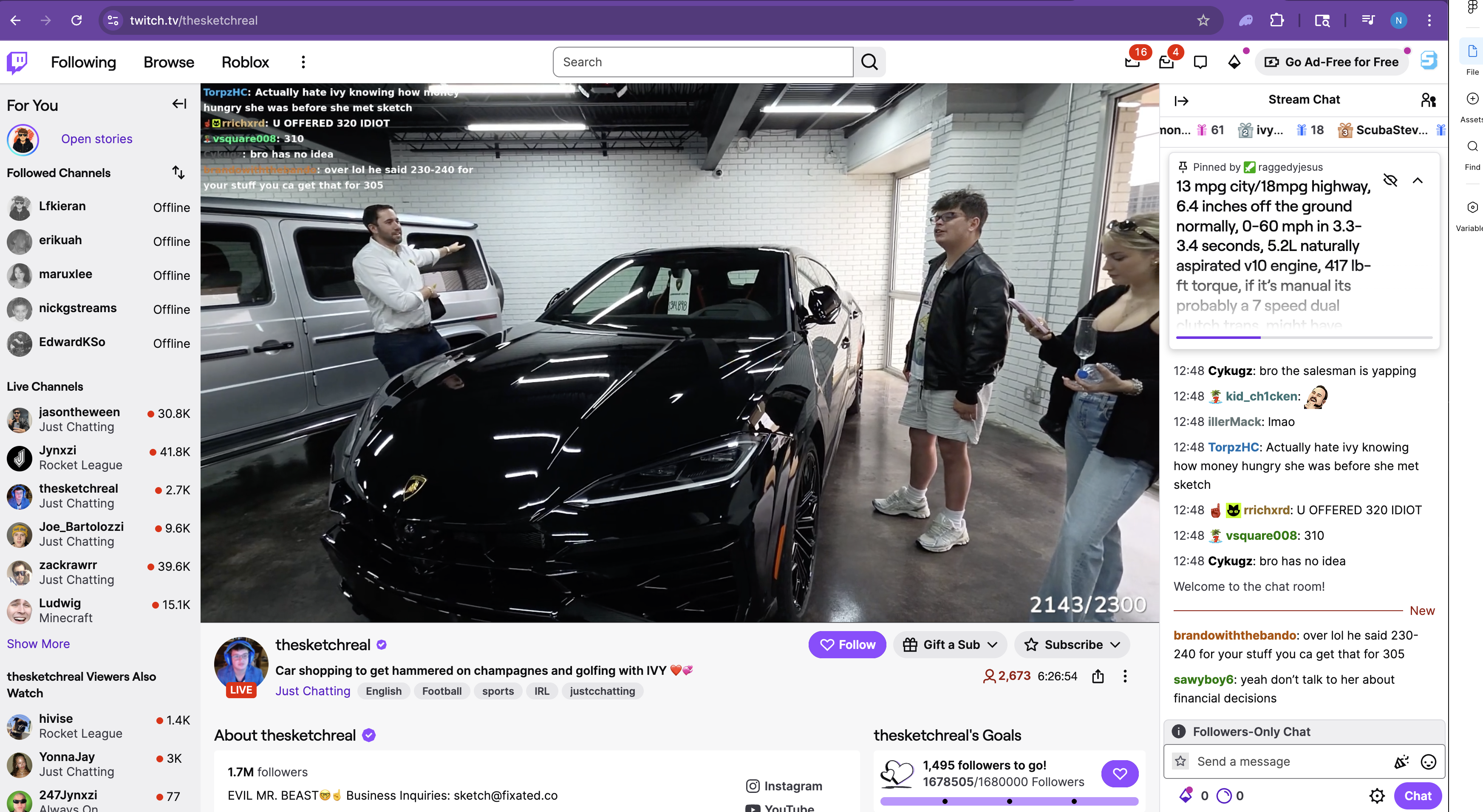 OBS streaming successfully after fixing the service configuration error.