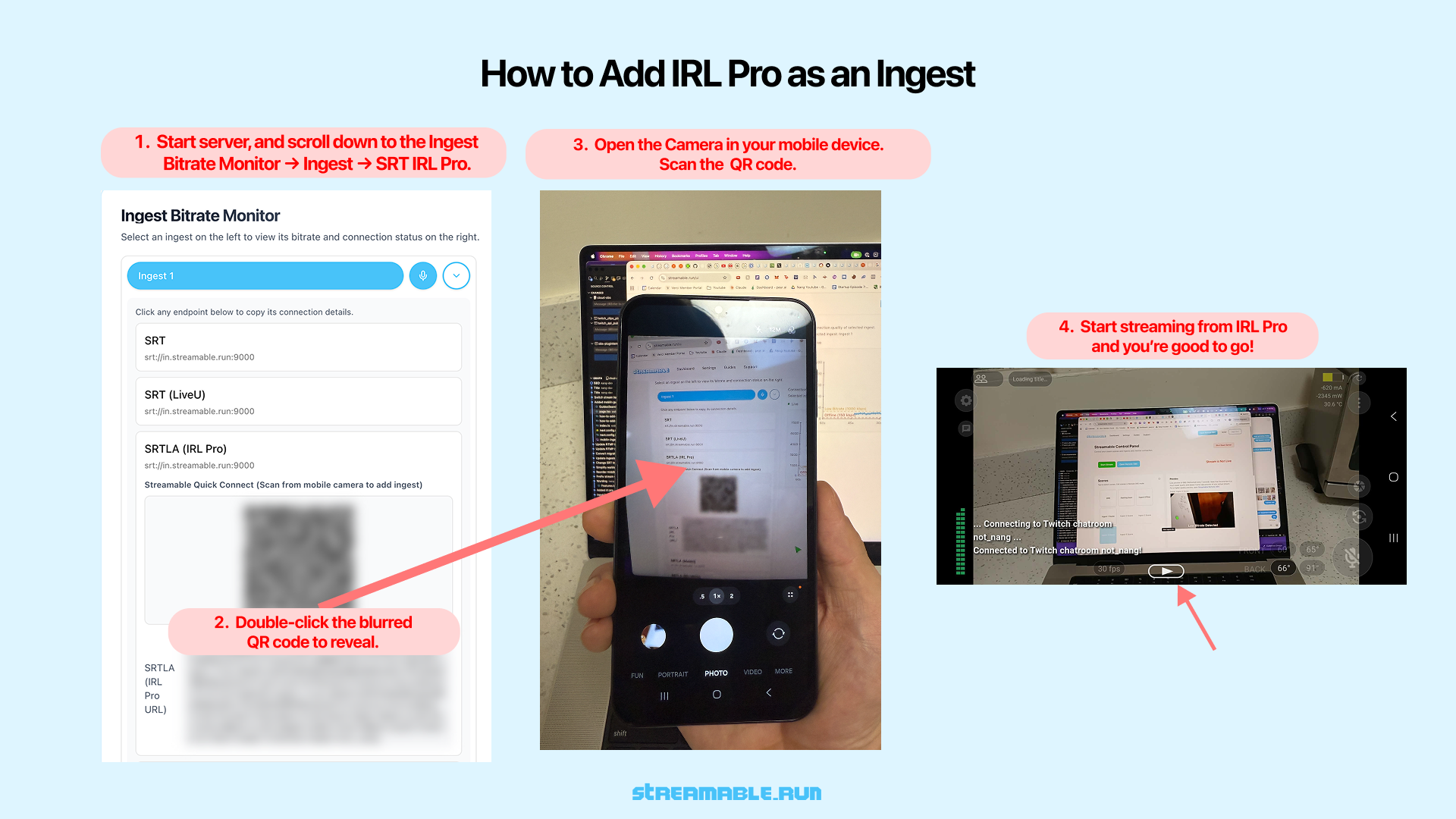 How to use Android phone as an Input for Live Streaming to Twitch, Kick, etc.