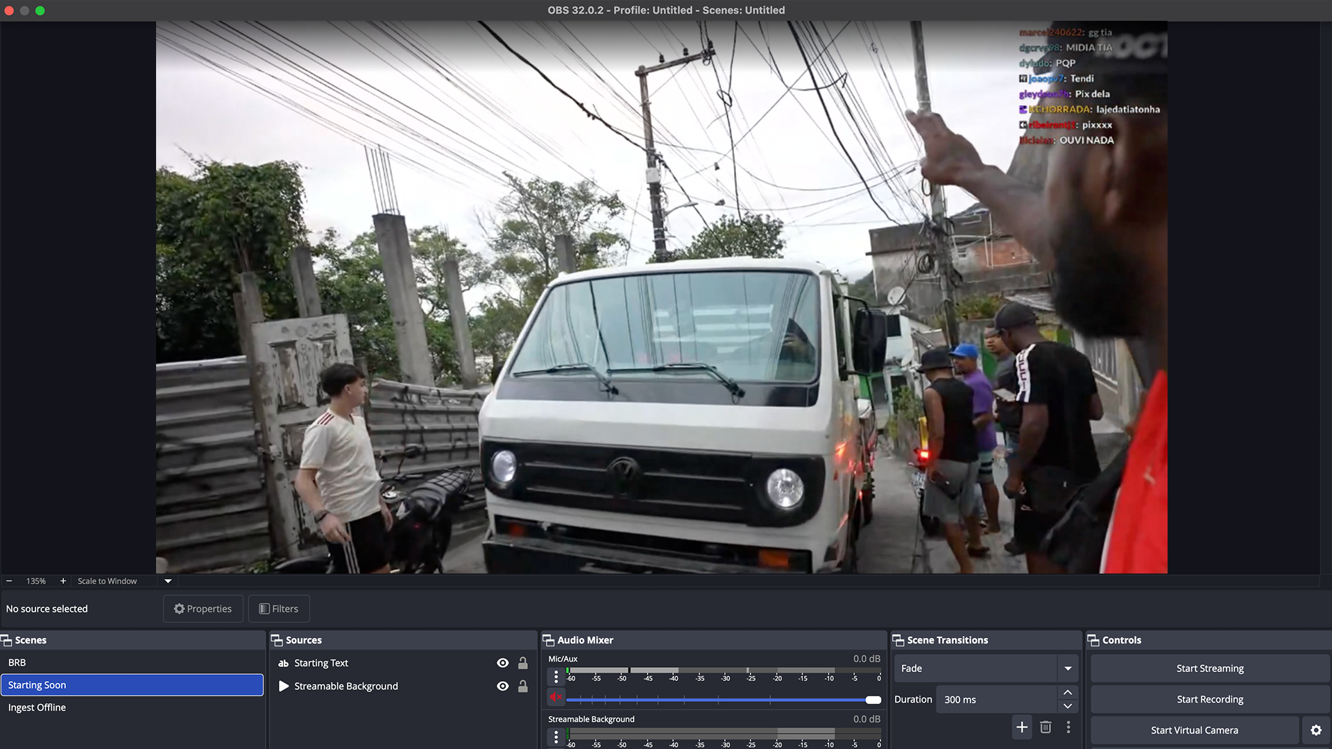 Remote cloud OBS interface in Streamable
